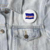 Kaapverdische Vlag Knop Ronde Button 5,7 Cm (In situ)