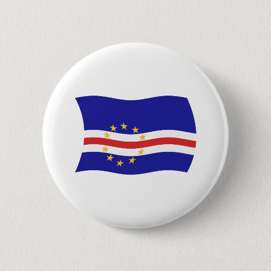 Kaapverdische vlag knop ronde button 5,7 cm (Voorkant)