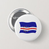 Kaapverdische vlag knop ronde button 5,7 cm (Voorkant /achterkant)