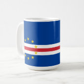 Kaapverdische vlag koffiemok (Voorkant links)