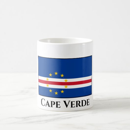 Kaapverdische vlag koffiemok (Center)