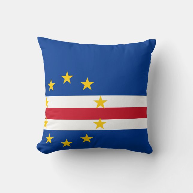 Kaapverdische vlag kussen (Voorkant)