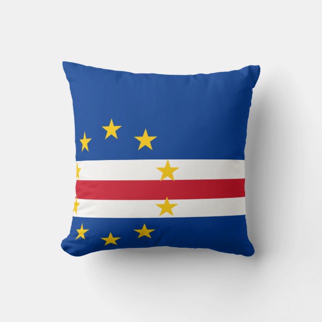 Kaapverdische vlag kussen (Voorkant)