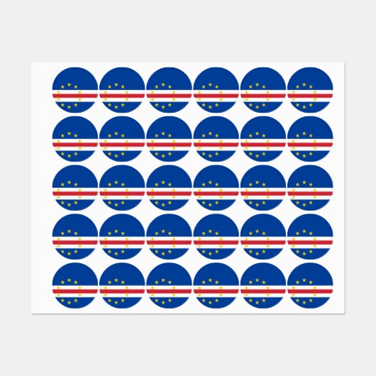 Kaapverdische vlag labels (Vel)