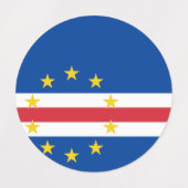 Kaapverdische vlag labels (Design 2)