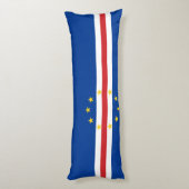 Kaapverdische vlag lichaamskussen (Achterkant (Verticaal))
