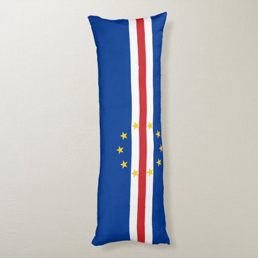 Kaapverdische vlag lichaamskussen (Achterkant (Verticaal))