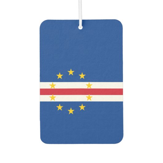 Kaapverdische vlag luchtverfrisser (Voorkant)