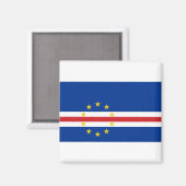 Kaapverdische vlag magneet (Voorkant / Achterkant)