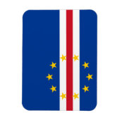 Kaapverdische vlag magneet (Verticaal)