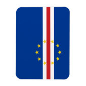 Kaapverdische vlag magneet (Verticaal)