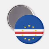 Kaapverdische vlag magneet (Voorkant / Achterkant)