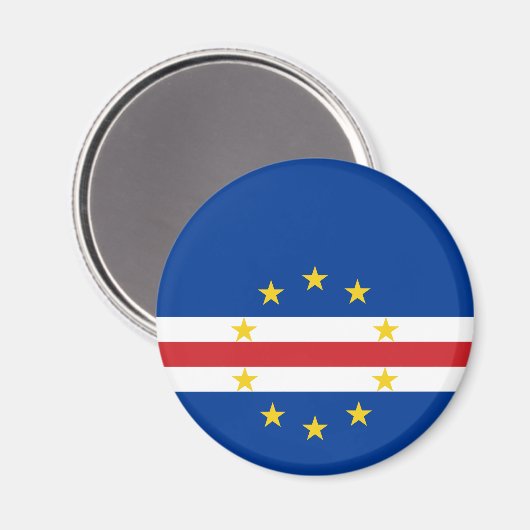 Kaapverdische vlag magneet (Voorkant / Achterkant)
