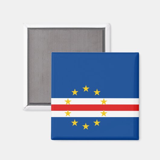 Kaapverdische vlag Magnet (Voorkant / Achterkant)