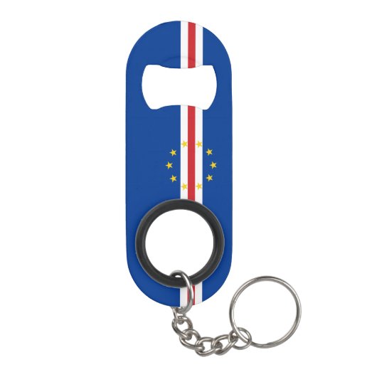 Kaapverdische vlag mini flessenopener (Achterkant)