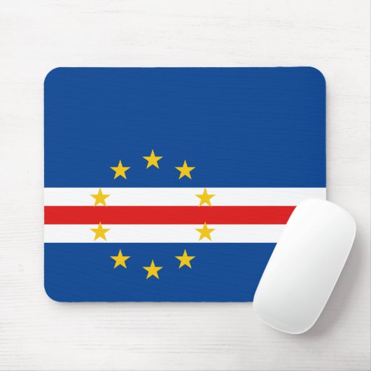 Kaapverdische vlag Mousepad Muismat (Met muis)