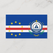 Kaapverdische Vlag & Nationaal embleem, Kaapverdië Visitekaartje (Voorkant)