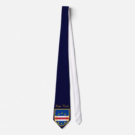 Kaapverdische vlag op maat stropdas (Voorkant)