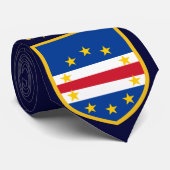 Kaapverdische vlag op maat stropdas (Opgerold)