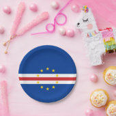 Kaapverdische vlag papieren bordje (Feest)