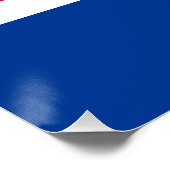 Kaapverdische vlag perfect poster (Hoek)