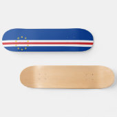 Kaapverdische vlag persoonlijk skateboard (Horizontaal)