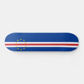 Kaapverdische vlag persoonlijk skateboard (Horizontaal)