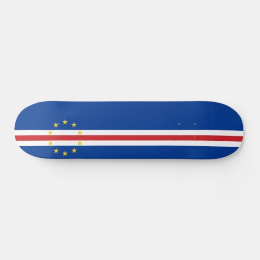 Kaapverdische vlag persoonlijk skateboard (Horizontaal)
