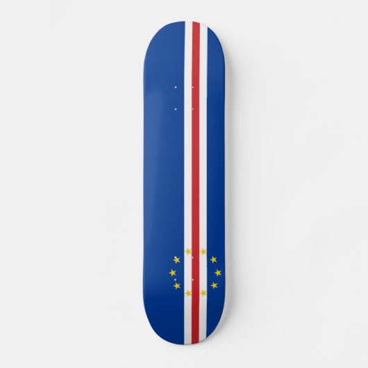 Kaapverdische vlag persoonlijk skateboard (Voorkant)