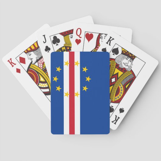 Kaapverdische vlag pokerkaarten (Achterkant)