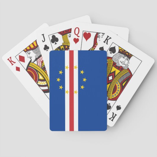 Kaapverdische vlag pokerkaarten (Achterkant)