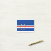 Kaapverdische vlag post-it® notes (Op bureau)