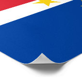 Kaapverdische vlag poster (Hoek)