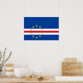 Kaapverdische vlag poster (Keuken)