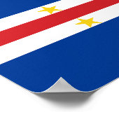 Kaapverdische vlag poster (Hoek)