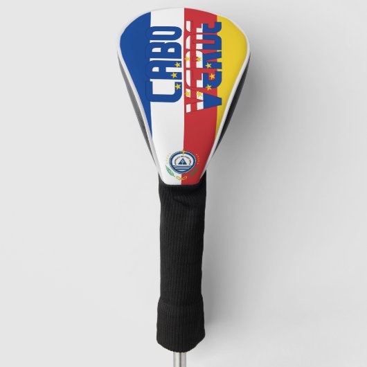 Kaapverdische Vlag Prachtig Patriottisch Golfheadcover (Voorkant)