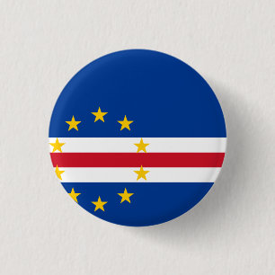 Kaapverdische vlag ronde button 3,2 cm
