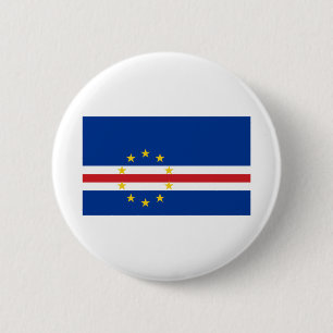 Kaapverdische vlag ronde button 5,7 cm