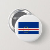 Kaapverdische vlag ronde button 5,7 cm (Voorkant /achterkant)
