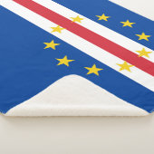 Kaapverdische vlag sherpa deken (3/4)