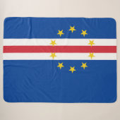 Kaapverdische vlag sherpa deken (Voorkant (horizontaal))