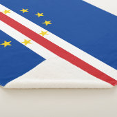 Kaapverdische vlag sherpa deken (3/4)