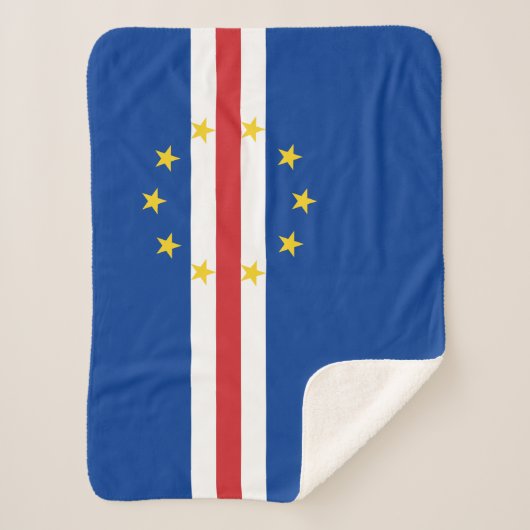 Kaapverdische vlag sherpa deken (Voorkant)