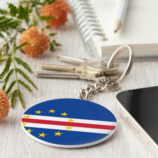 Kaapverdische vlag sleutelhanger (Zijkant)