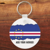 Kaapverdische vlag sleutelhanger (Voorkant)