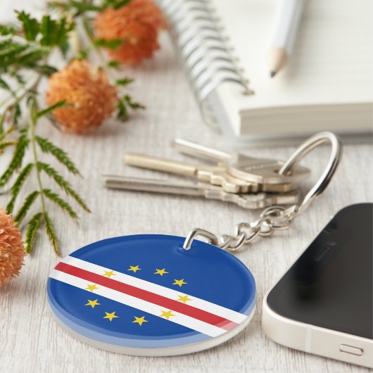 Kaapverdische vlag sleutelhanger (Voorkant Rechts)