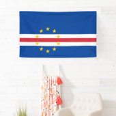 Kaapverdische vlag spandoek (Insitu)