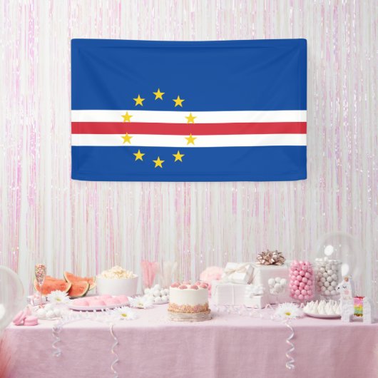 Kaapverdische vlag spandoek (Feest)