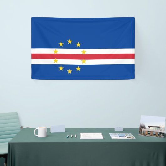 Kaapverdische vlag spandoek (Beurs)