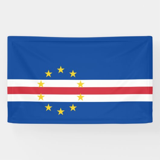 Kaapverdische vlag spandoek (Horizontaal)